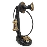 Telefone Retr Vintage Clssico Antigo c/ Fio Resina 29cm